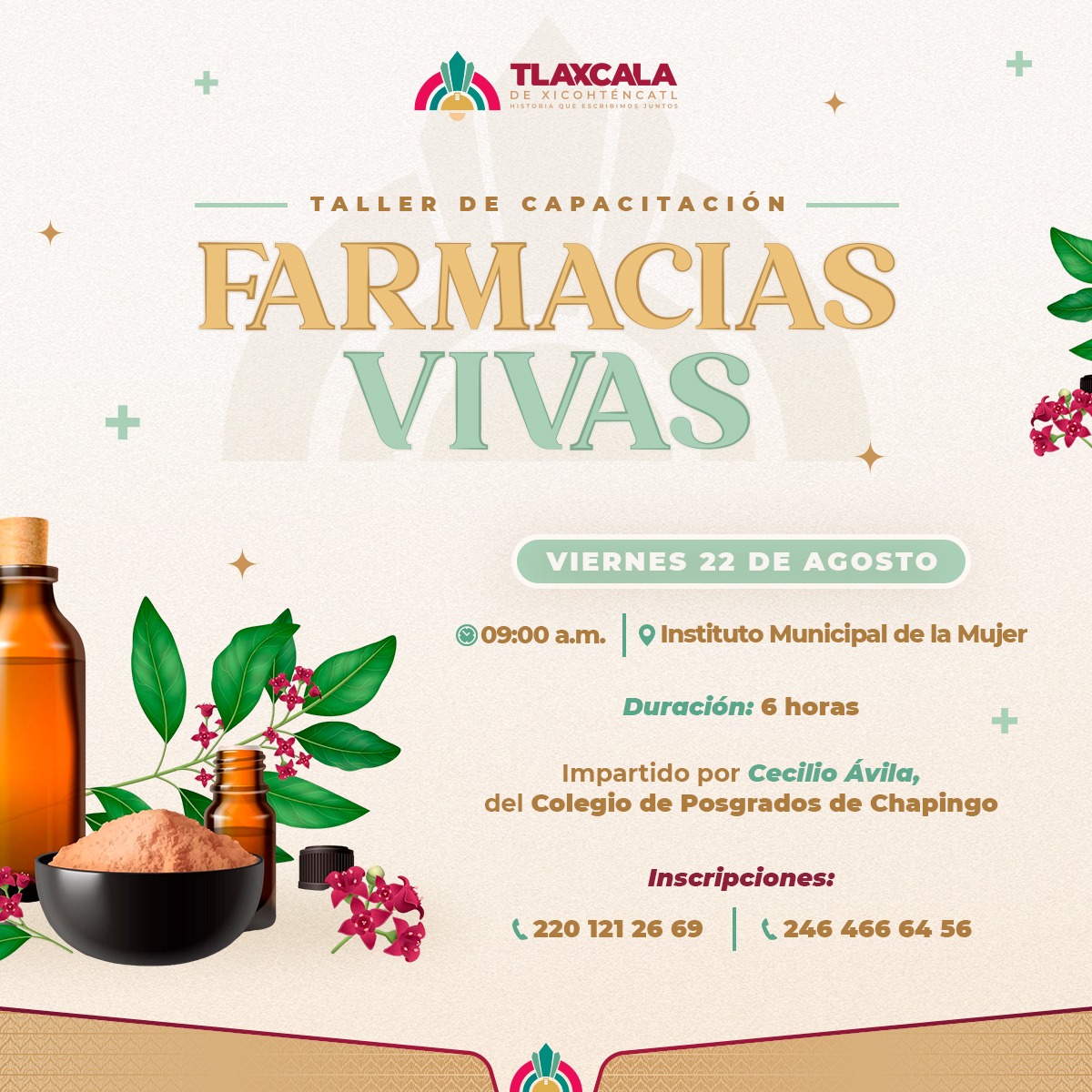 Gobierno de Alfonso Sánchez García impulsa capacitación con Farmacias Vivas para emprendedores de la capital